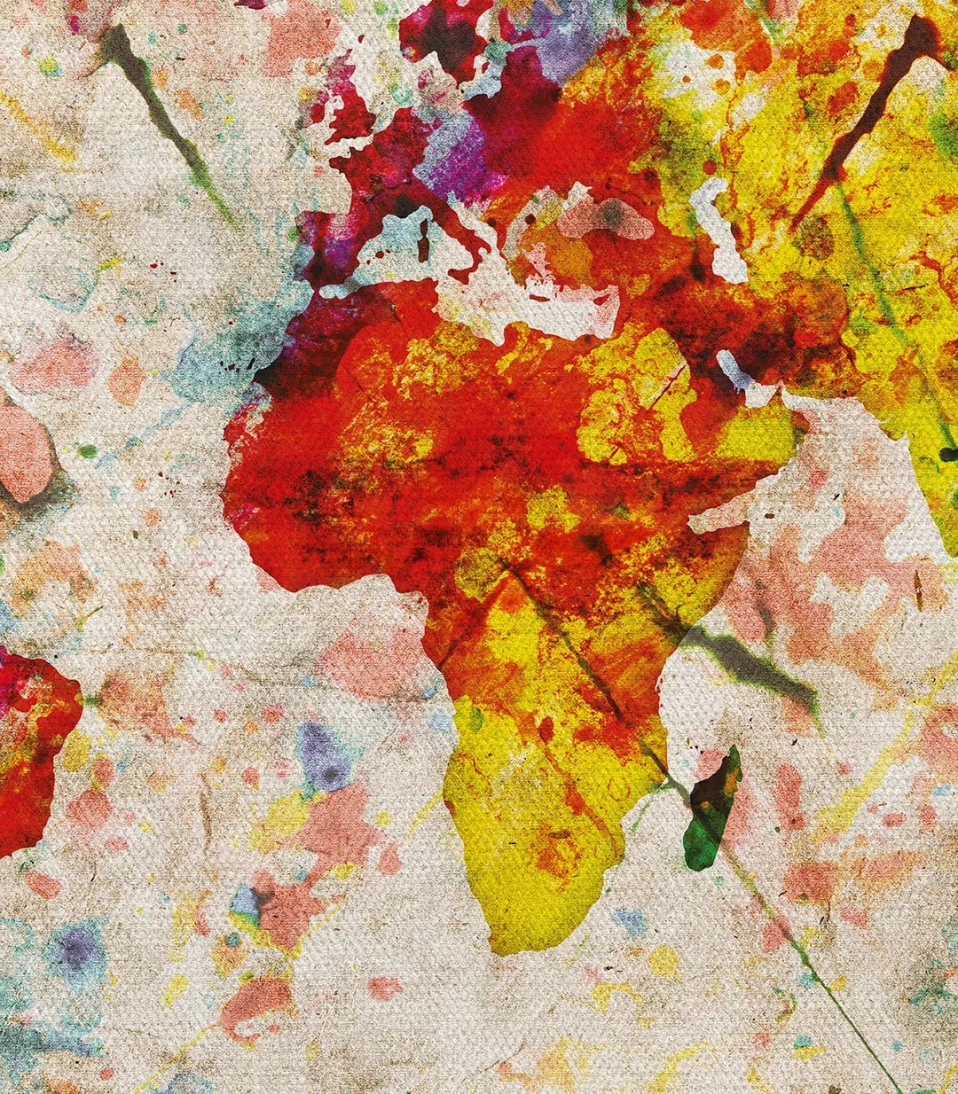 Carte du Monde Colorée