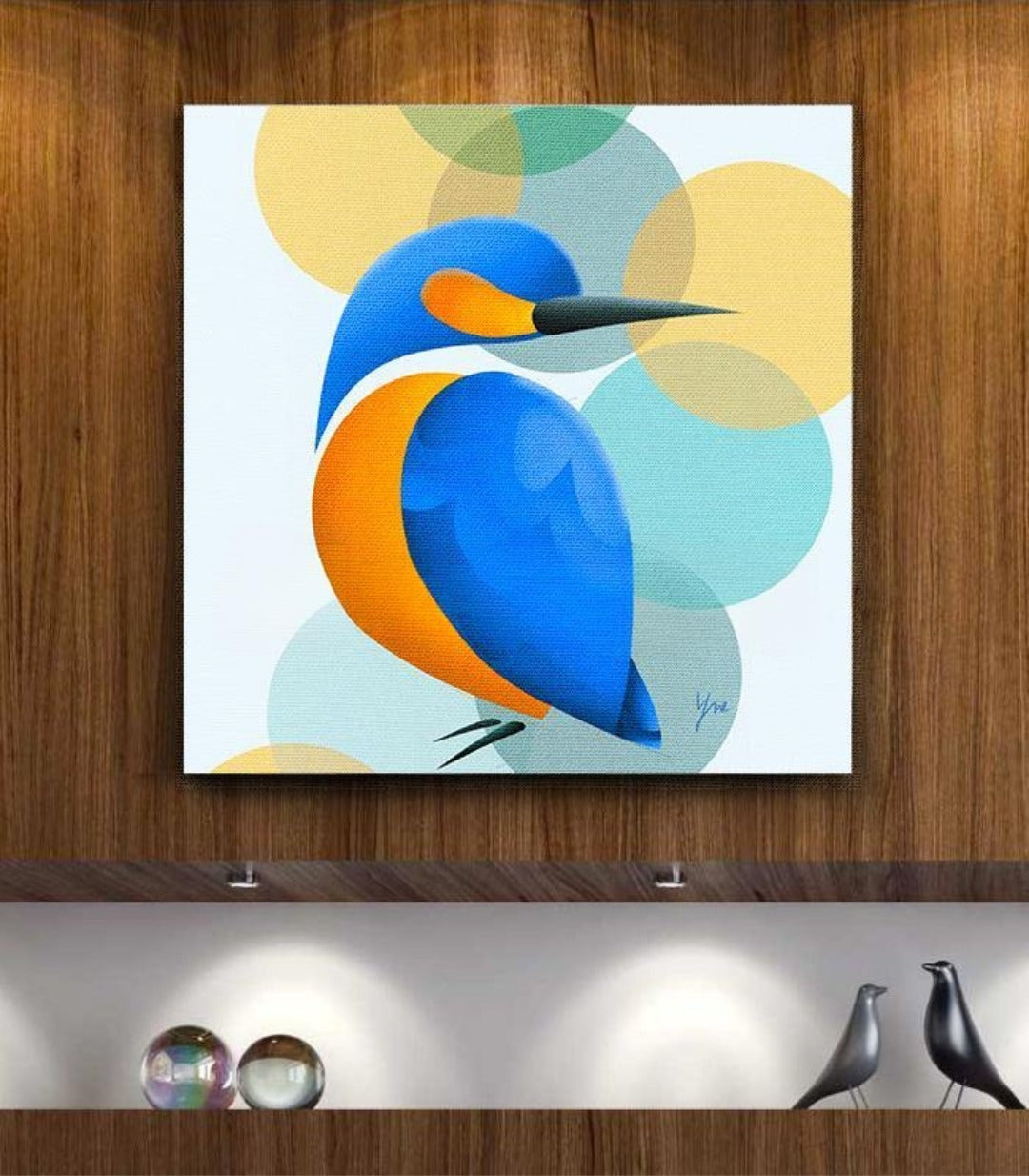 Bluebird Minimalist Illustration