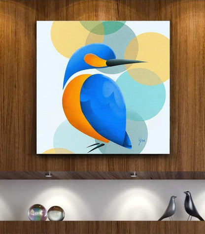Bluebird Minimalist Illustration