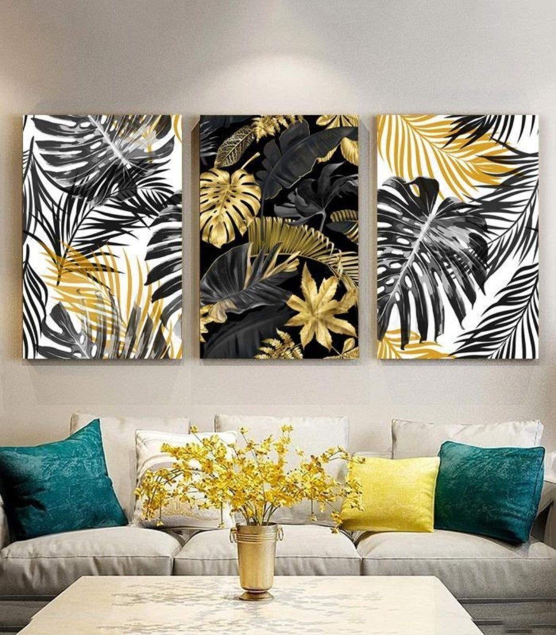 Golden and Black Leaves